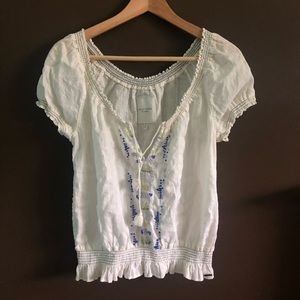 Gilly Hicks Beaded Boho Top